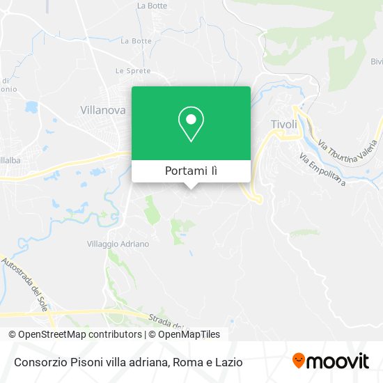 Mappa Consorzio Pisoni villa adriana
