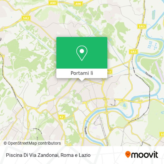 Mappa Piscina Di Via Zandonai