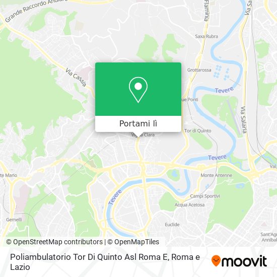 Mappa Poliambulatorio Tor Di Quinto Asl Roma E
