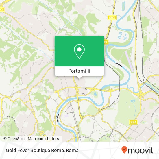 Mappa Gold Fever Boutique Roma