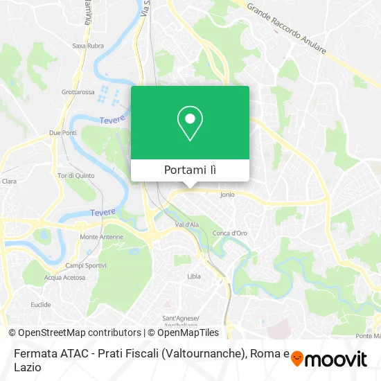 Mappa Fermata ATAC - Prati Fiscali (Valtournanche)