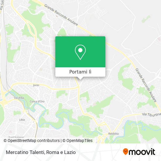 Mappa Mercatino Talenti