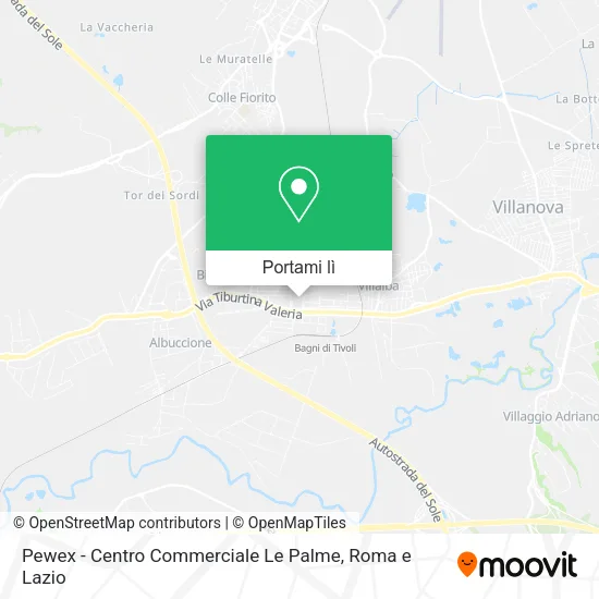 Mappa Pewex - Centro Commerciale Le Palme
