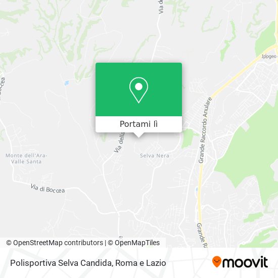 Mappa Polisportiva Selva Candida