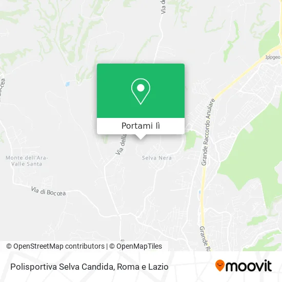 Mappa Polisportiva Selva Candida