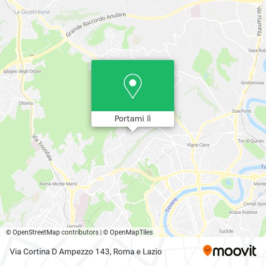 Mappa Via Cortina D Ampezzo 143