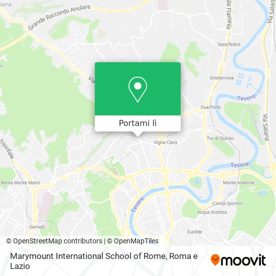 Mappa Marymount International School of Rome