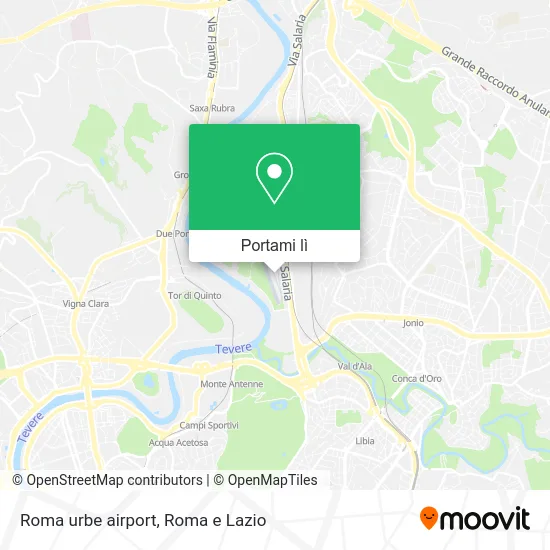 Mappa Roma urbe airport