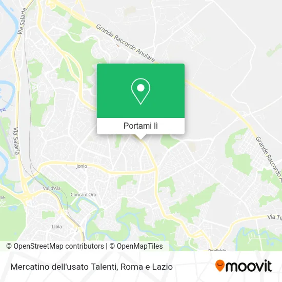 Mappa Mercatino dell'usato Talenti