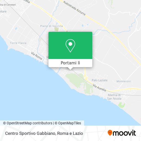Mappa Centro Sportivo Gabbiano