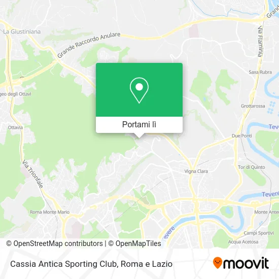 Mappa Cassia Antica Sporting Club