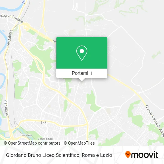 Mappa Giordano Bruno Liceo Scientifico