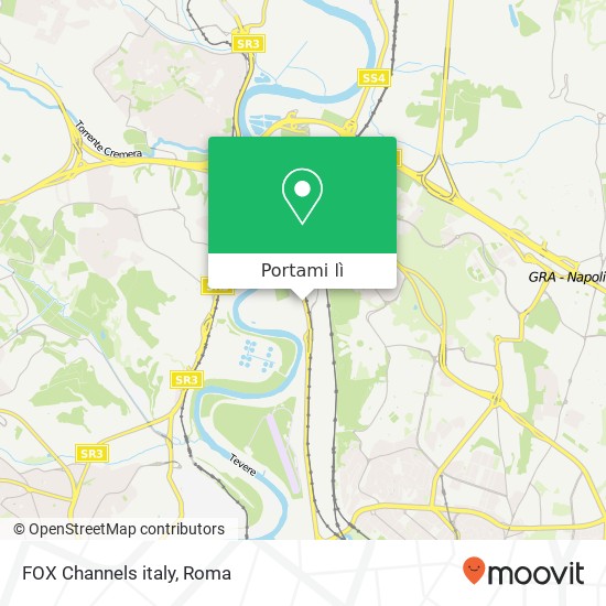 Mappa FOX Channels italy