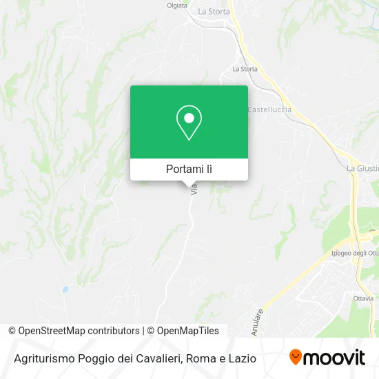 Mappa Agriturismo Poggio dei Cavalieri
