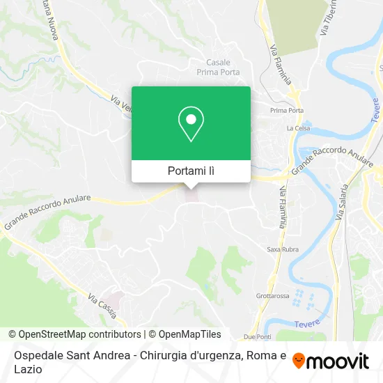 Mappa Ospedale Sant Andrea - Chirurgia d'urgenza