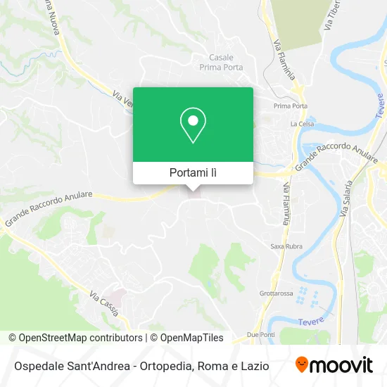 Mappa Ospedale Sant'Andrea - Ortopedia