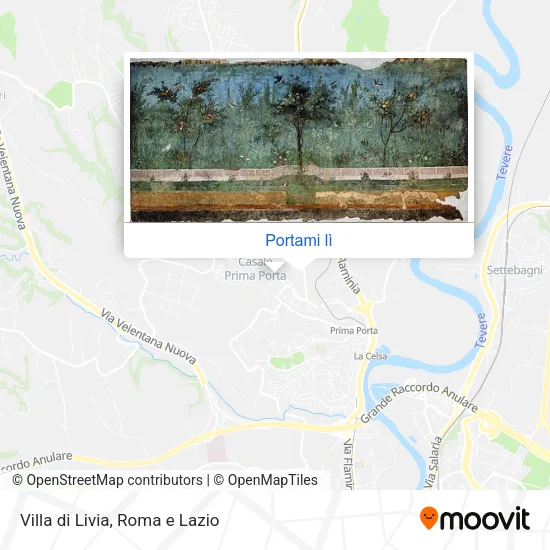 Mappa Villa di Livia