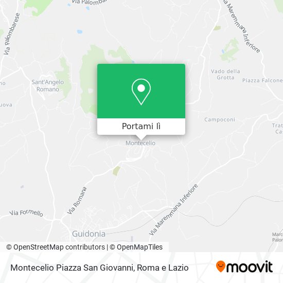 Mappa Montecelio Piazza San Giovanni
