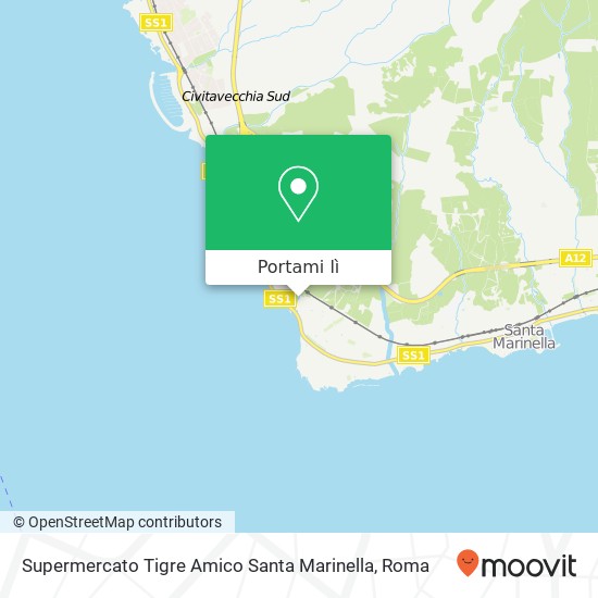 Mappa Supermercato Tigre Amico Santa Marinella
