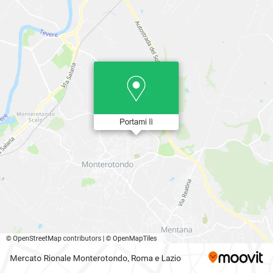 Mappa Mercato Rionale Monterotondo