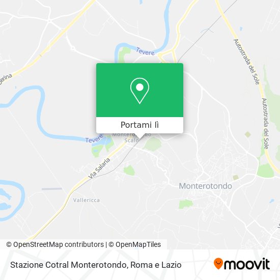 Mappa Stazione Cotral Monterotondo