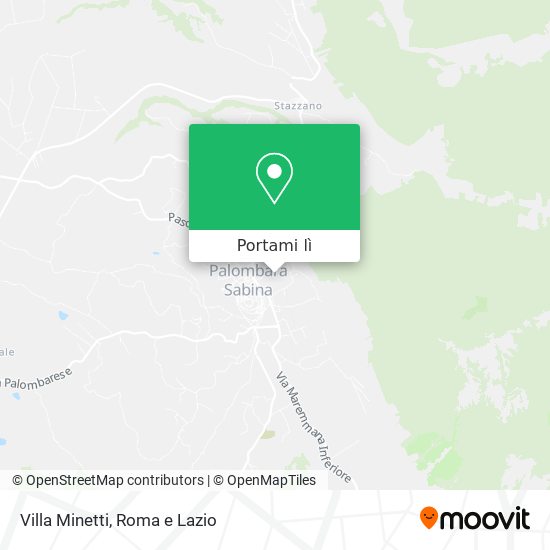 Mappa Villa Minetti