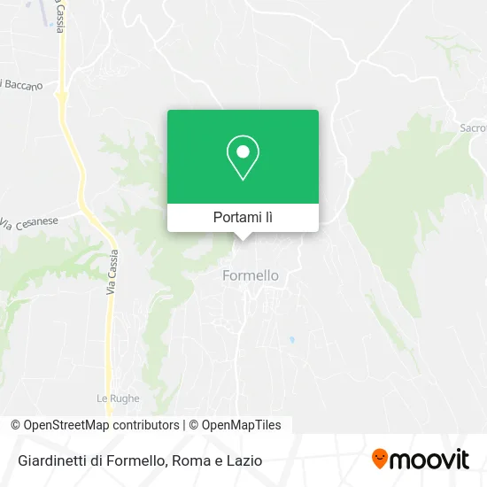 Mappa Giardinetti di Formello