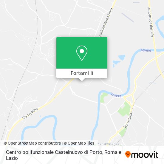 Mappa Centro polifunzionale Castelnuovo di Porto