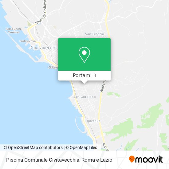 Mappa Piscina Comunale Civitavecchia