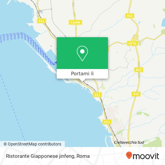 Mappa Ristorante Giapponese jinfeng