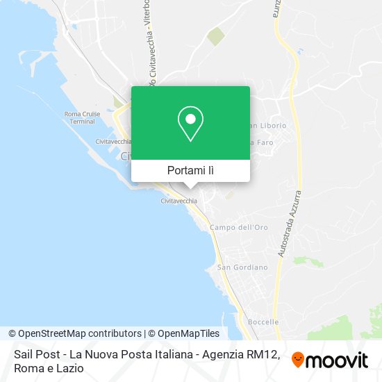 Mappa Sail Post - La Nuova Posta Italiana - Agenzia RM12