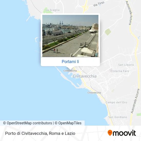 Mappa Porto di Civitavecchia