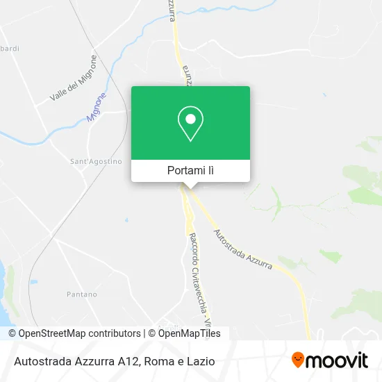Mappa Autostrada Azzurra A12