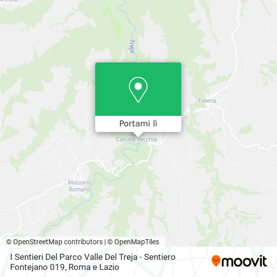 Mappa I Sentieri Del Parco Valle Del Treja - Sentiero Fontejano 019