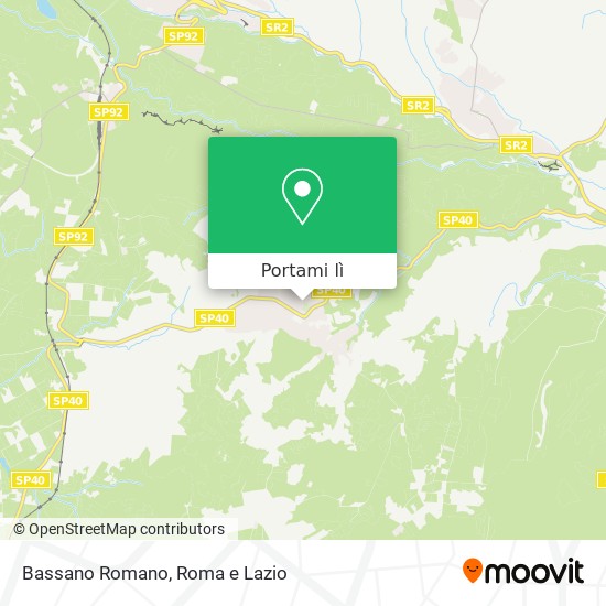 Mappa Bassano Romano