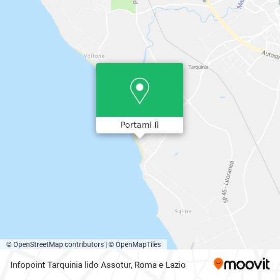 Mappa Infopoint Tarquinia lido Assotur