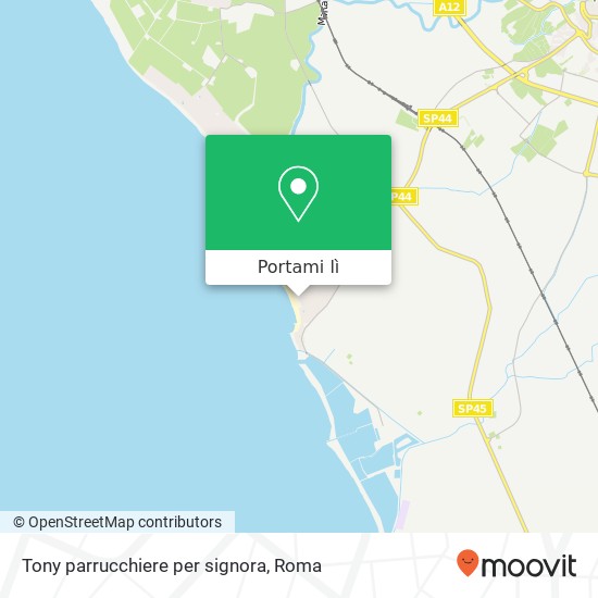 Mappa Tony parrucchiere per signora