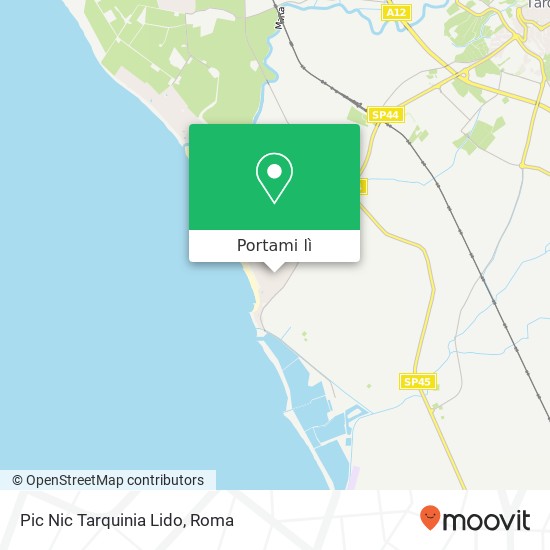 Mappa Pic Nic Tarquinia Lido