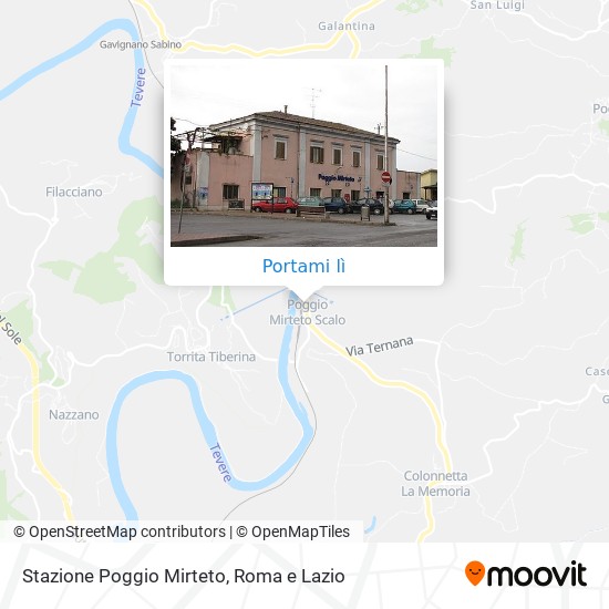 Mappa Stazione Poggio Mirteto