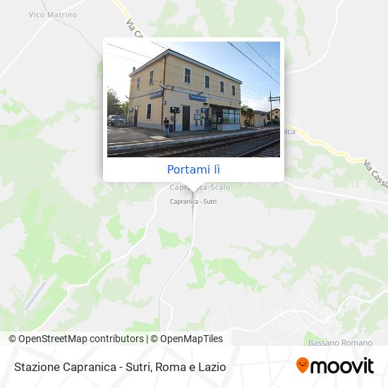 Mappa Stazione Capranica - Sutri
