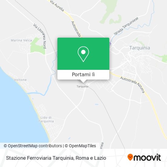 Mappa Stazione Ferroviaria Tarquinia