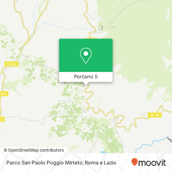 Mappa Parco San Paolo Poggio Mirteto