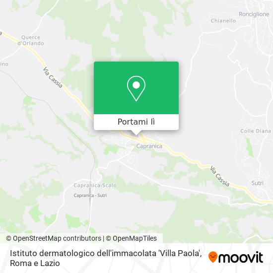 Mappa Istituto dermatologico dell'immacolata 'Villa Paola'