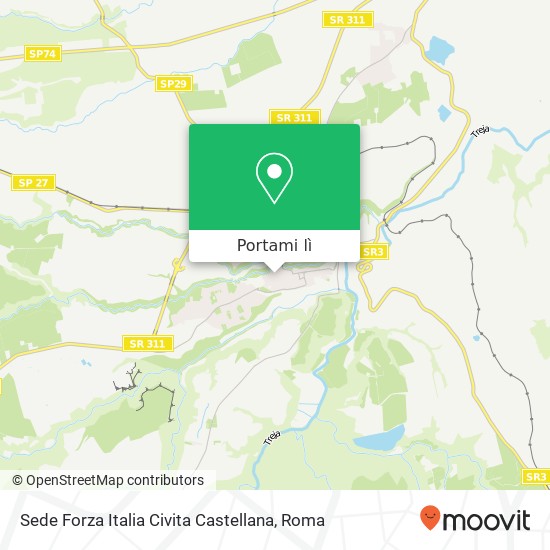 Mappa Sede Forza Italia Civita Castellana