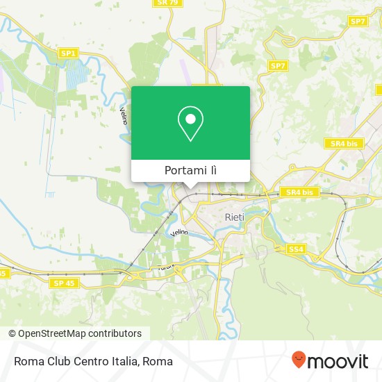 Mappa Roma Club Centro Italia