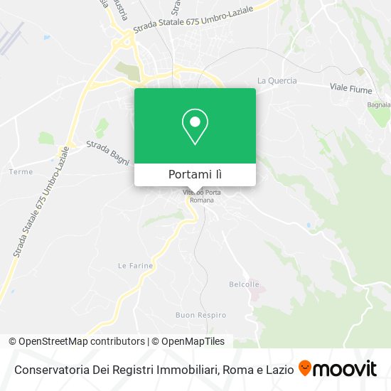 Mappa Conservatoria Dei Registri Immobiliari