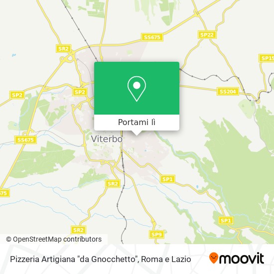 Mappa Pizzeria Artigiana "da Gnocchetto"