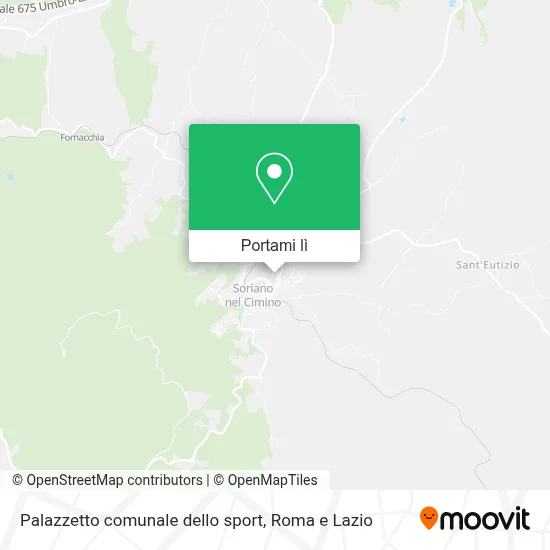 Mappa Palazzetto comunale dello sport