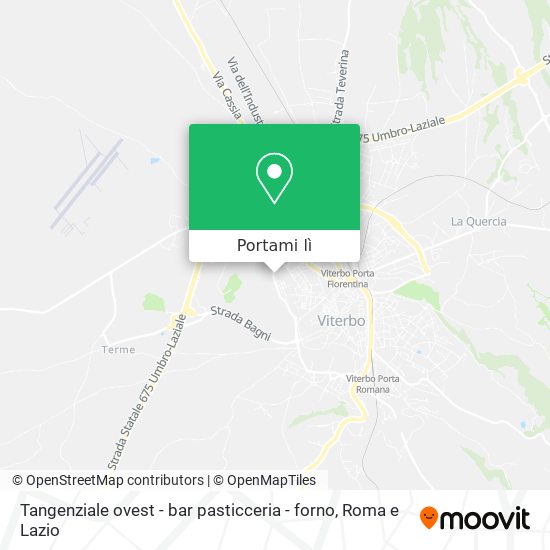 Mappa Tangenziale ovest - bar pasticceria - forno