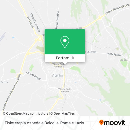 Mappa Fisioterapia-ospedale Belcolle